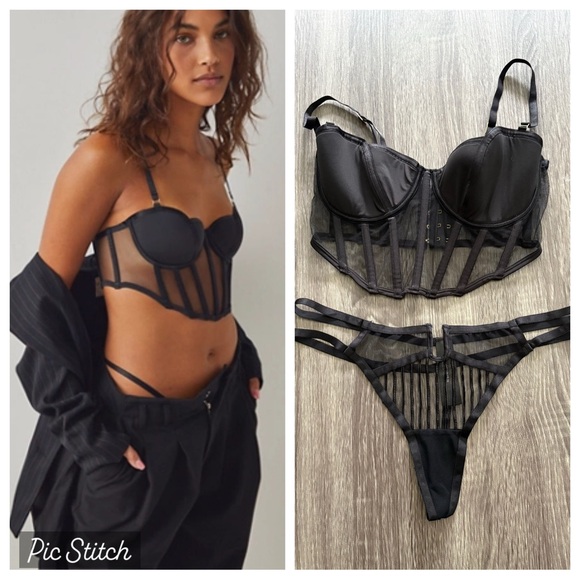 NEW! Set BlueBella Rown bustier and Catori thong - Picture 1 of 9